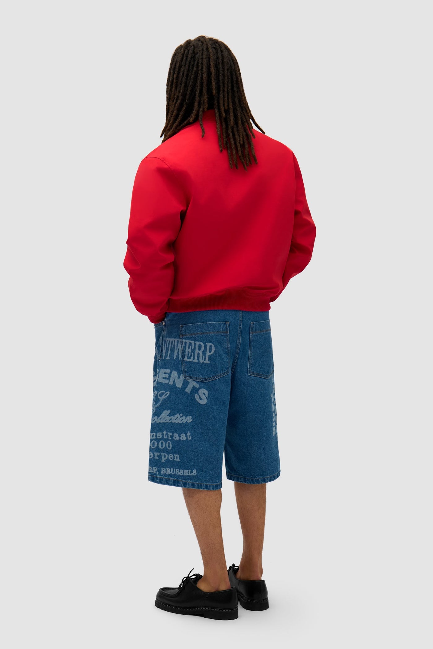 Logo Bird Bomber Jacket - Red