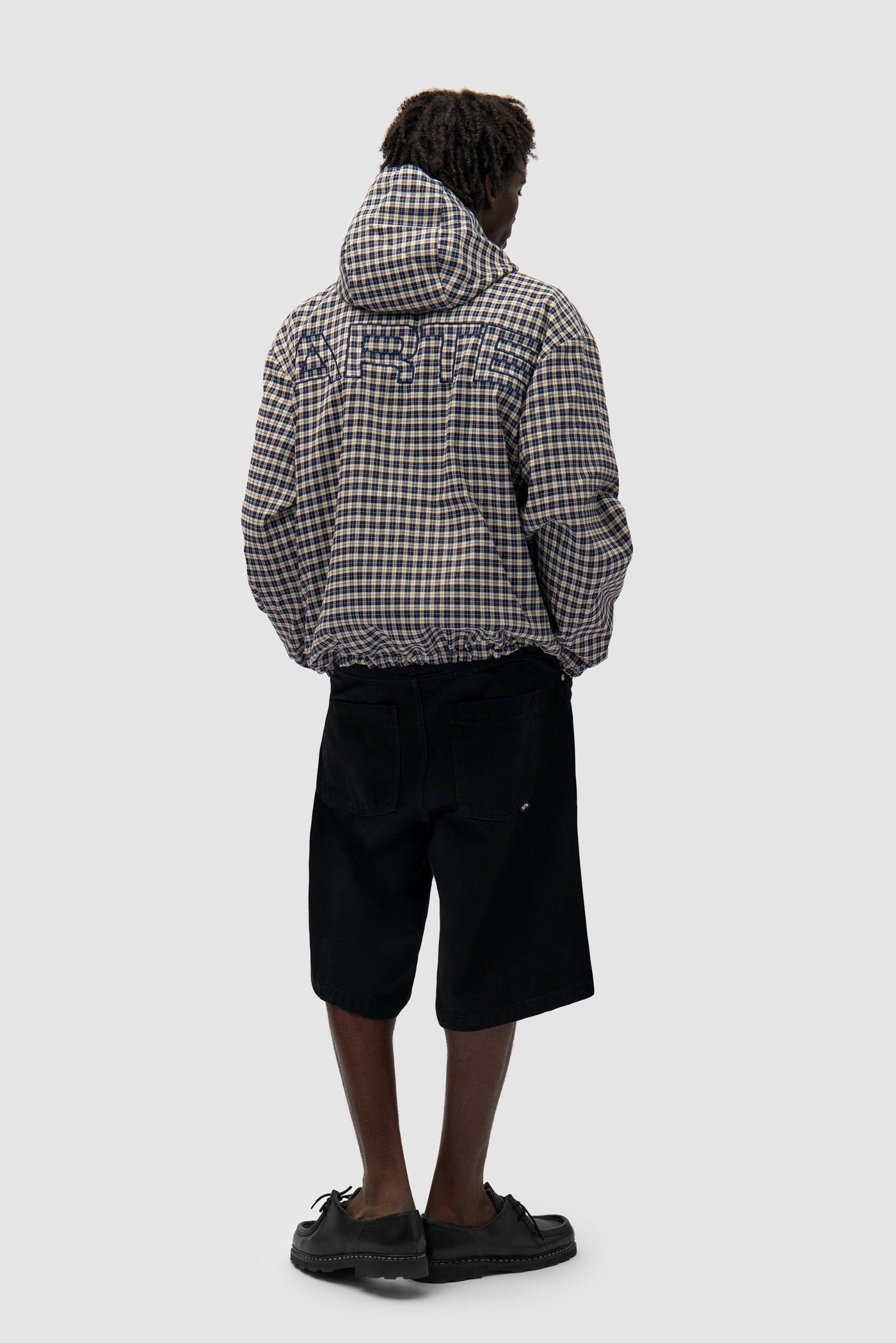 Reversible Plaid Technical Jacket - Navy/Plaid