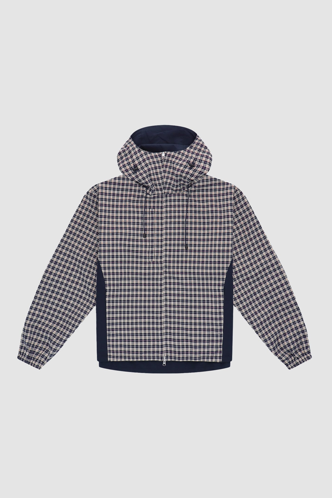 Reversible Plaid Technical Jacket - Navy/Plaid