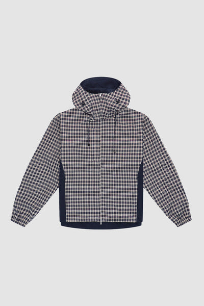 Reversible Plaid Technical Jacket - Navy/Plaid