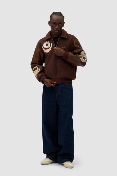 Varsity Jacket - Brown/Brown