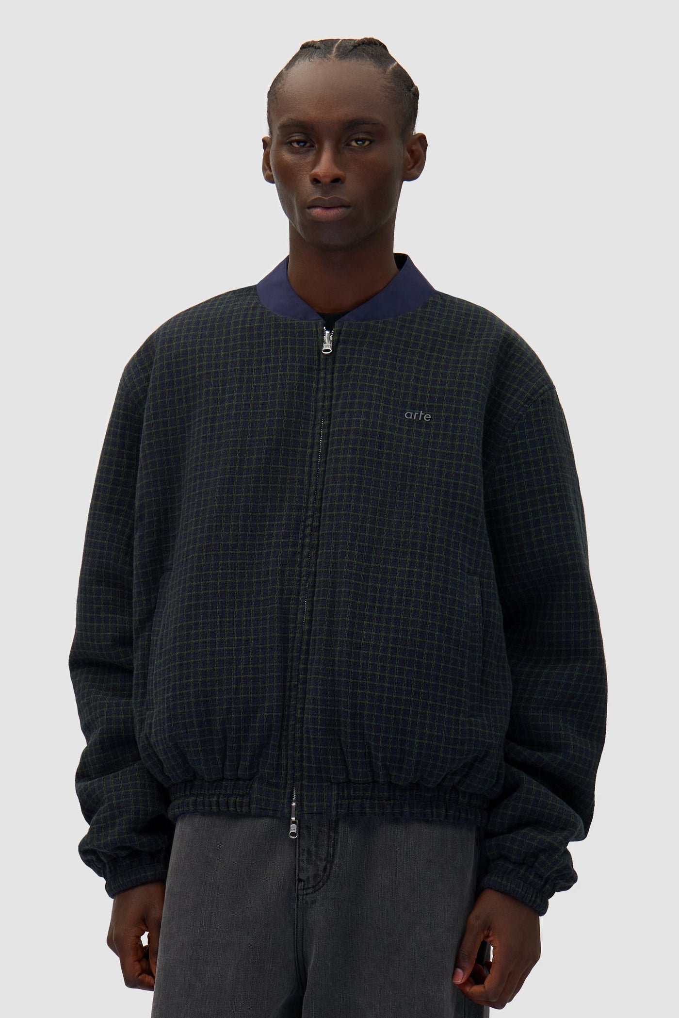 Reversible Nylon Jacket - Navy/Green